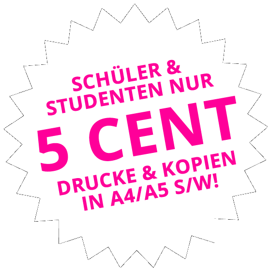 unicopy frankfurt: s/w Kopien für nur 5 Cent für Schüler und Studenten